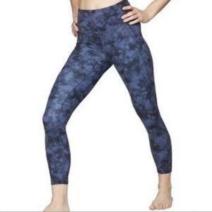 Athleta Tie Dye Salutation 7/8 Tight In Powervita™ Blue Small